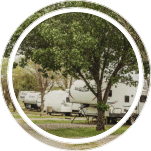 picture of rv's in Joe's Red Barn rv park