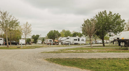 A picture of the covered pavilion at Xpress RV Park